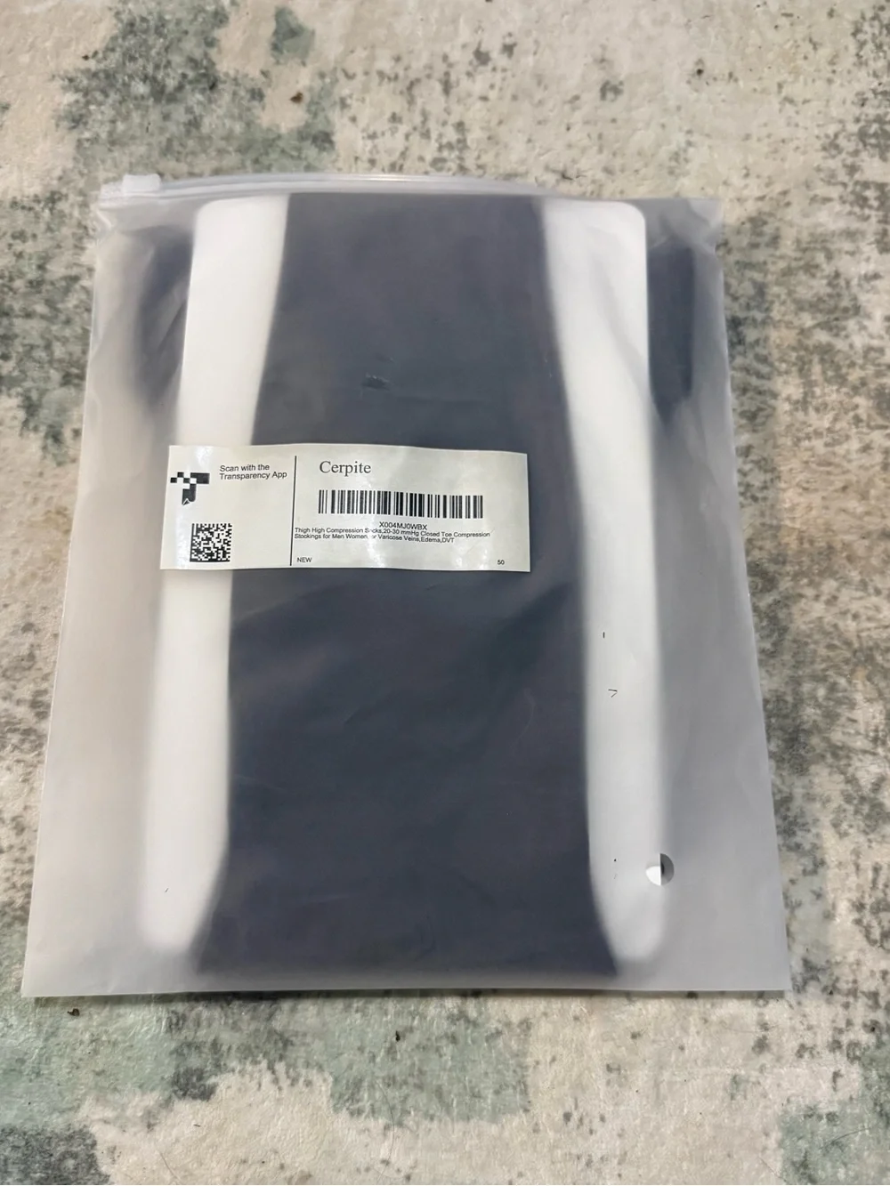 NEW Cerpite Thigh High Compression Stockings 20-30 mmHg Closed Toe Small